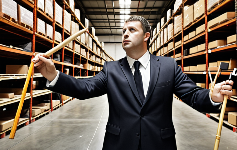 **

A supply chain manager conducting an orchestra. Various instruments represent different aspects of the supply chain (suppliers, transportation, warehouse, etc.). The manager is using a baton to direct the flow, emphasizing the need for coordination and harmony. Focus on a slightly surreal, artistic interpretation of the supply chain.

**