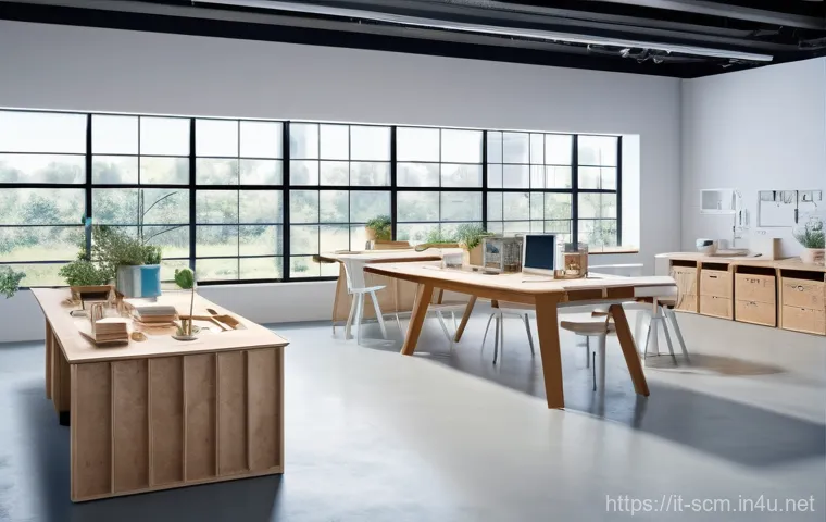 SCM 실무에서의 환경적 고려 - An expansive, cutting-edge intermodal logistics hub under a clear blue sky. The roof of a large, mod... SCM 실무에서의 환경적 고려 - An expansive, cutting-edge intermodal logistics hub under a clear blue sky. The roof of a large, mod...