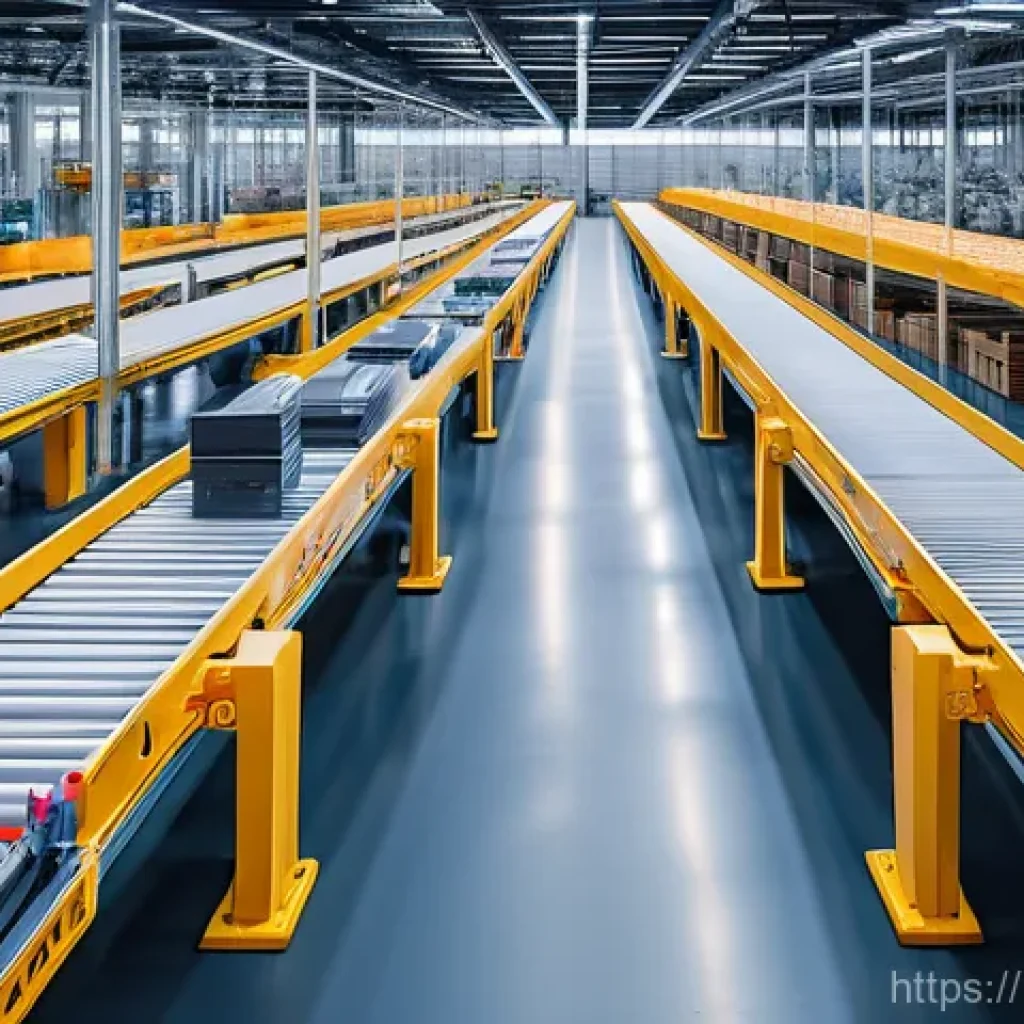 공급망관리 실무 프로세스 최적화 - **Prompt:** A state-of-the-art, hyper-efficient logistics hub located in a subtly implied Italian in...