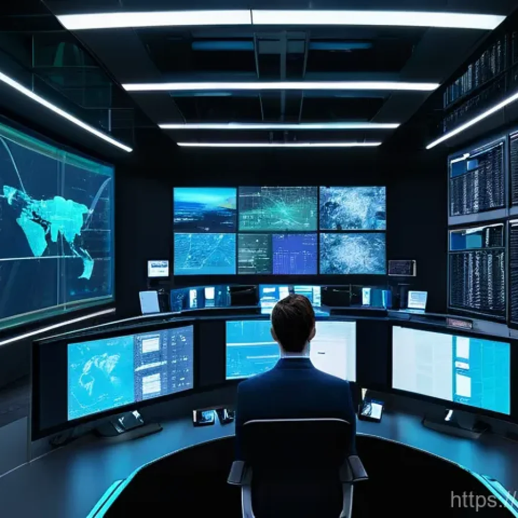 공급망관리와 비용 최적화 도구 - **Prompt: The AI-Powered Nerve Center of Global Logistics**
    "A wide-angle, high-resolution shot ...