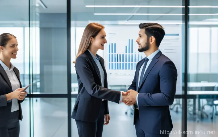 SCM 실무에서의 의사소통 개선 - **Prompt 2: Empathetic Leadership and Active Listening**
Two business professionals, a man and a... SCM 실무에서의 의사소통 개선 - **Prompt 2: Empathetic Leadership and Active Listening**
Two business professionals, a man and a...