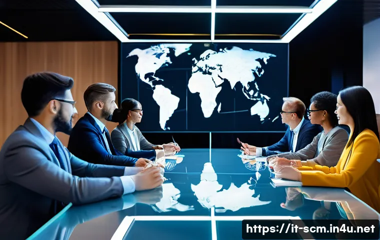 SCM 실무에서의 협업 기술 - **Prompt: The Power of Collaborative Trust in Supply Chain**
    A diverse group of professional adu...