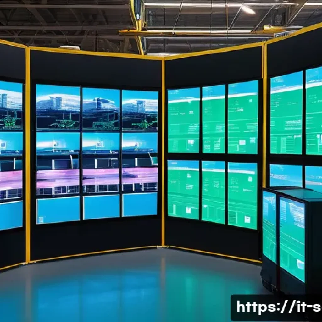SCM 실무에서의 스마트 물류 전략 - **Prompt for AI in Logistics Control:**
"A sleek, futuristic logistics control center at twiligh...