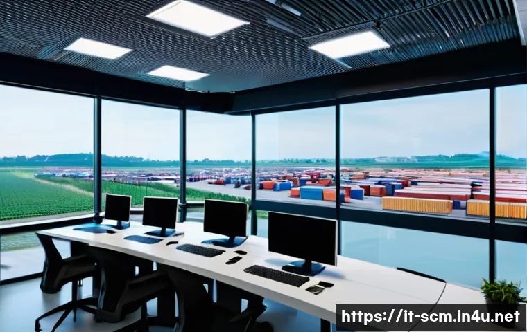 공급망관리 KPI 설정 방법 - A modern Italian supply chain control room featuring large digital dashboards displaying key perform...